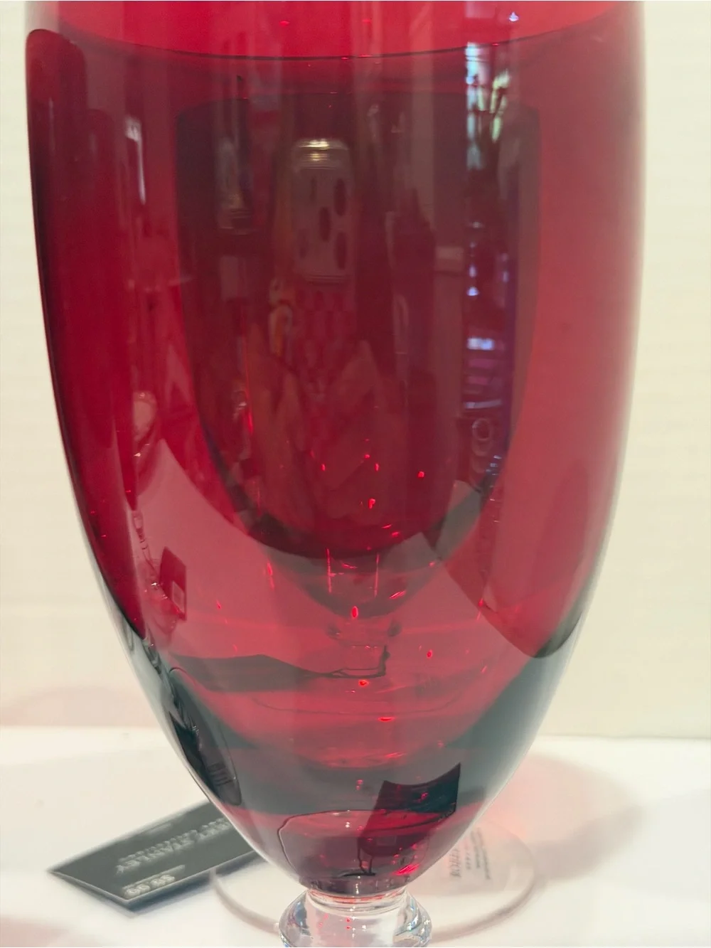 NWT Robert Stanley Home For Christmas 2018 Ruby Red Water Goblets Set of 5 MINT